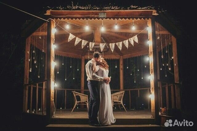 Аренда лампочек гирлянды на свадьбу праздник декор