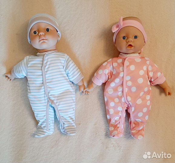 Набор из 2х кукол-малышек, пупсы