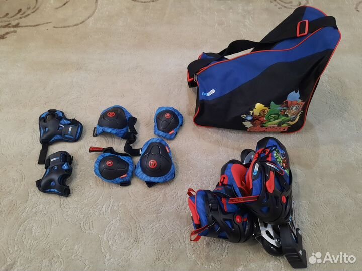 Детские ролики и защита 31-36