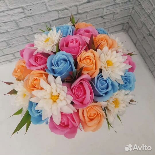 Букет, мыльные цветы