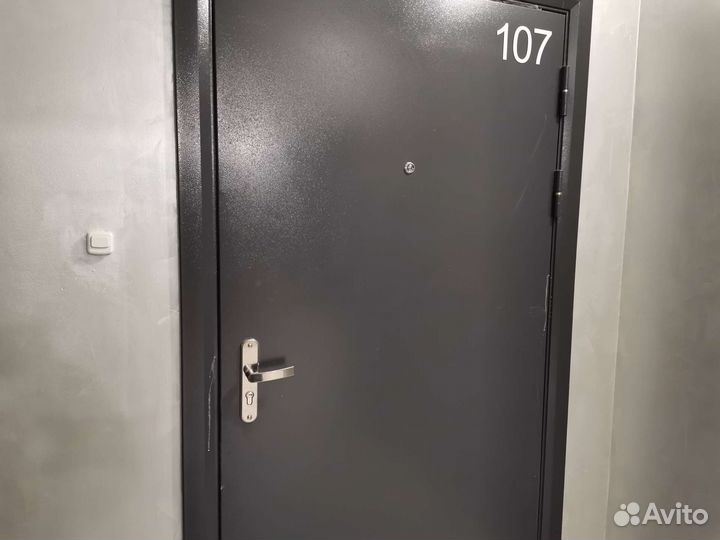 Дверь входная металлическая от застройщика