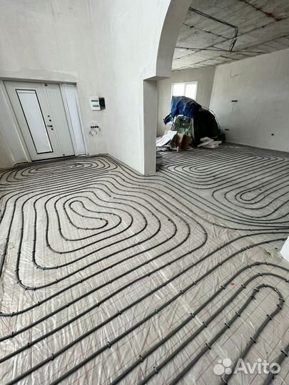 Монтаж теплых полов без посредников, частн бригада