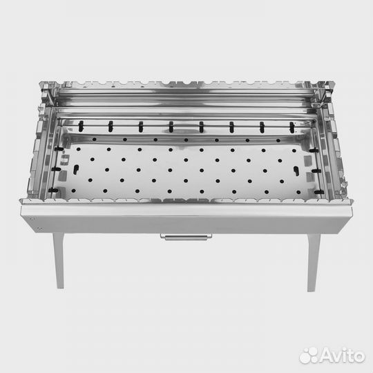 Мангал складной «Дипломат Профи» из нержавейки