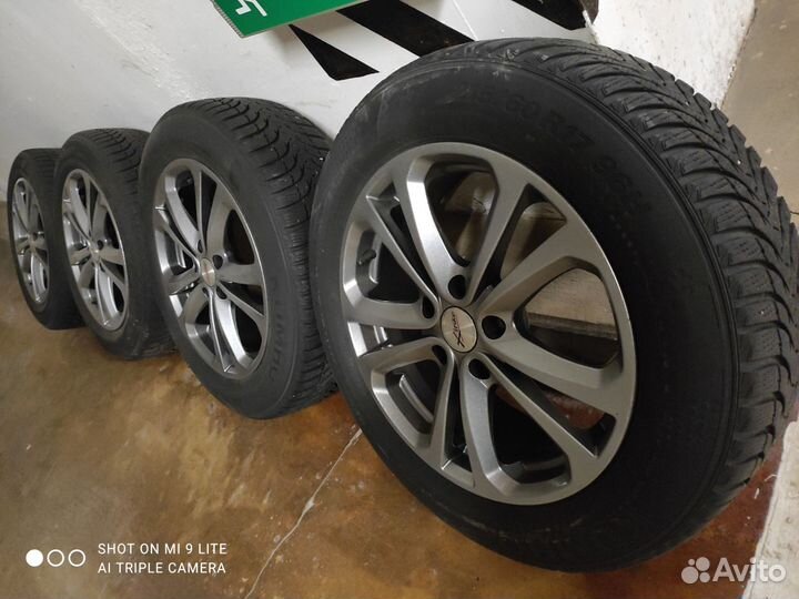 Колеса в сборе r17 зимние на nissan/kia