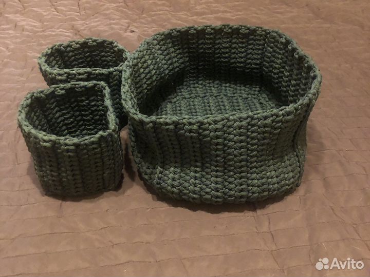 Корзинка вязанная