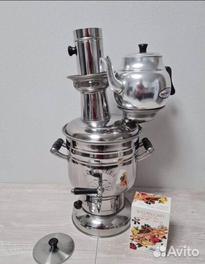 Самовар нa дровax Typeцкий 4л