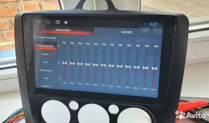 Магнитола Форд Фокус 2 (Черная рамка)