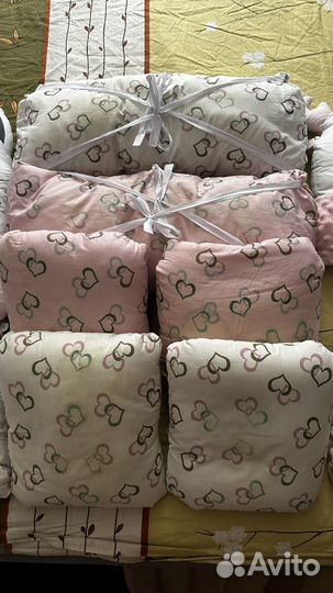 Бортики подушки в кроватку