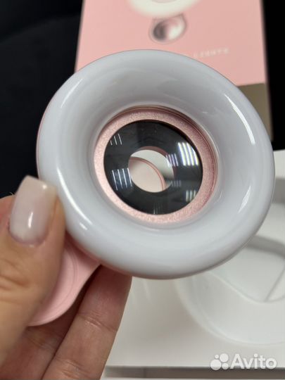 Макролинза для телефона с подсветкой