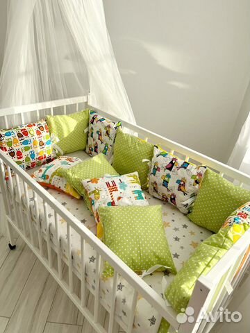 Бортики в кроватку новые