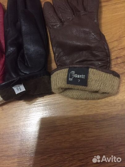 Перчатки кожа