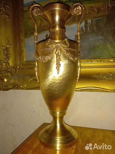 Антикварная ваза ампир бронза латунь