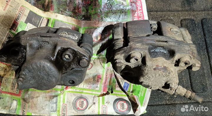 Суппорт тормозной renault logan 1