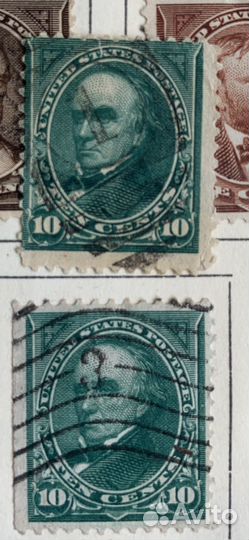 Редкие Почтовые марки США старые 19-20 века