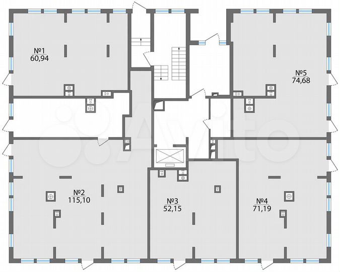 Свободного назначения, 60.94 м²