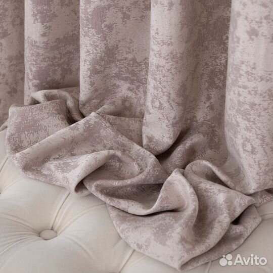 Шторы мрамор Зарина Розовый жемчуг