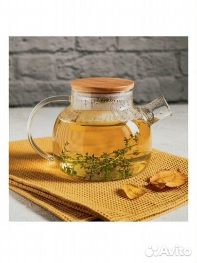 Чайник заварочный стеклянный 1000 мл