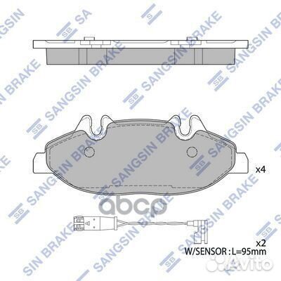 Колодки передние mercedes vitoviano (W639) SP2331