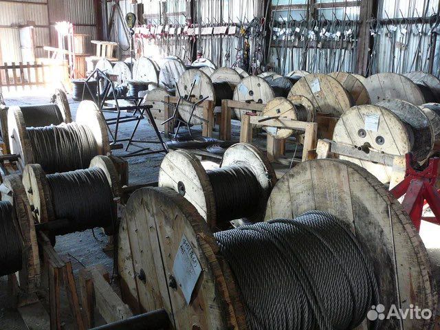 Канат стальной трос на кран, манипулятор, лифт