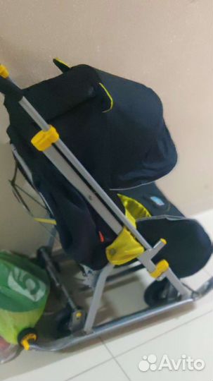 Детские санки коляска