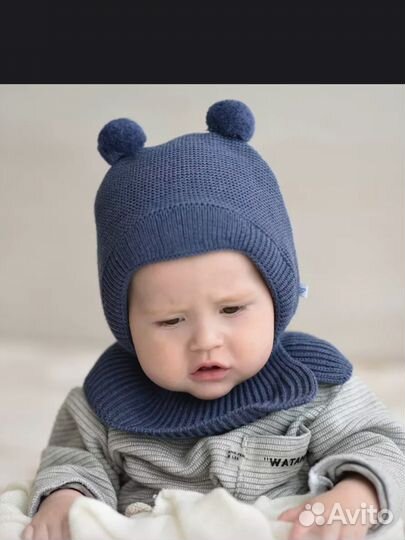 Шапка шлем журавлик 40-42