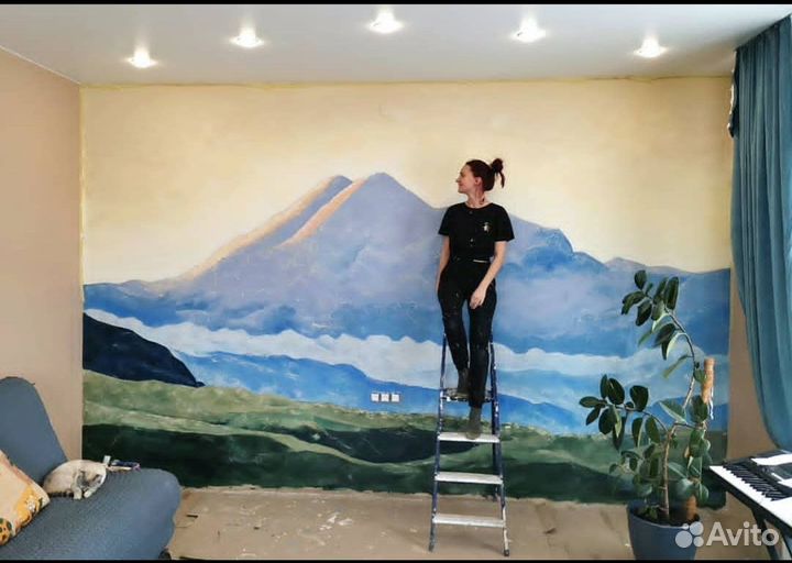 Художник, Роспись стен, картины в интерьер