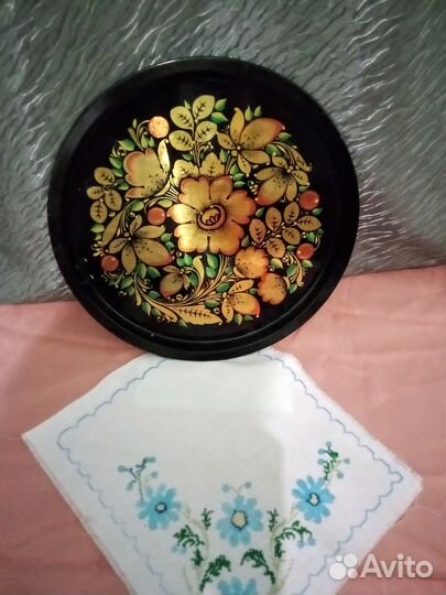 Фарфоровое блюдо-тарелка и поднос СССР
