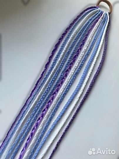 Афрорезинка детская с косами