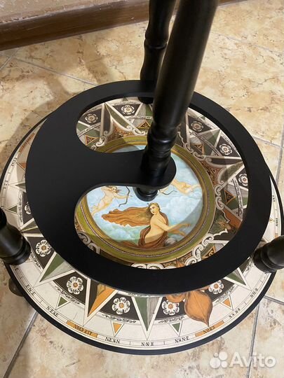 Глобус бар напольный светлый, диам. 33 см