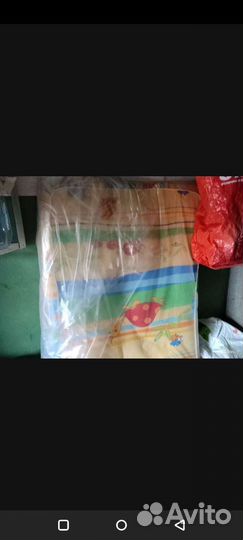 Детская кроватка бу + матрас