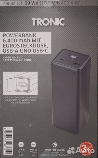 Блок питания евро розетка штекер 230 В USB-C