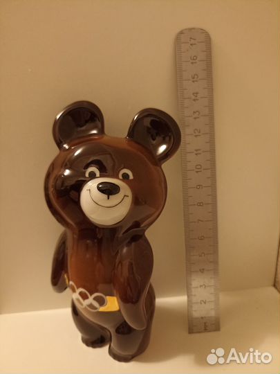 Олимпийский мишка 1980 фарфор