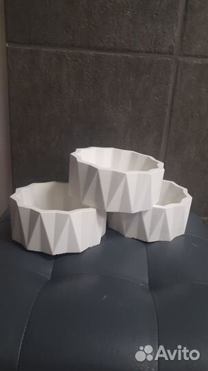 Кашпо для цветов из цемента