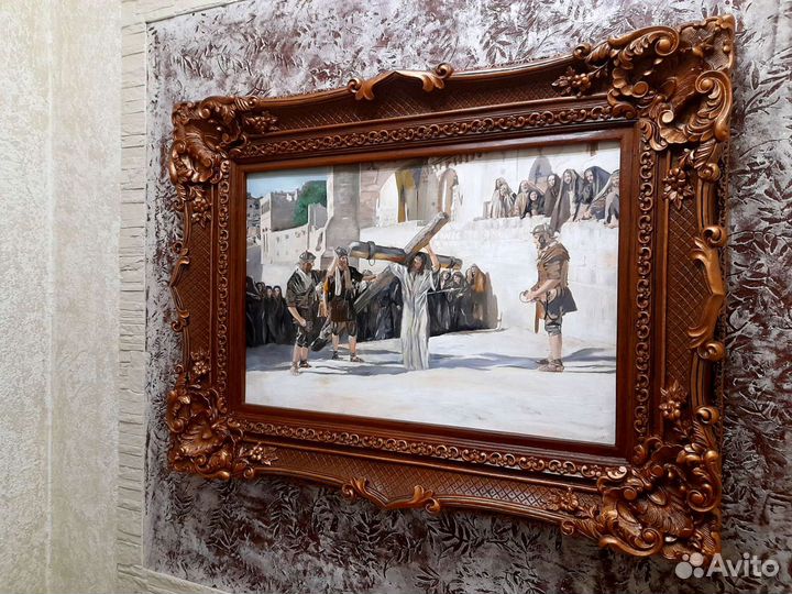 Картина холст/масло. Дорога на Голгофу