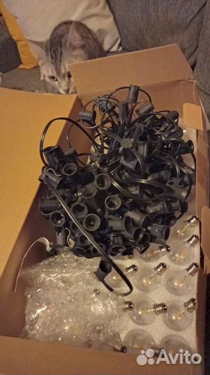 Гирлянда уличная с лампочками