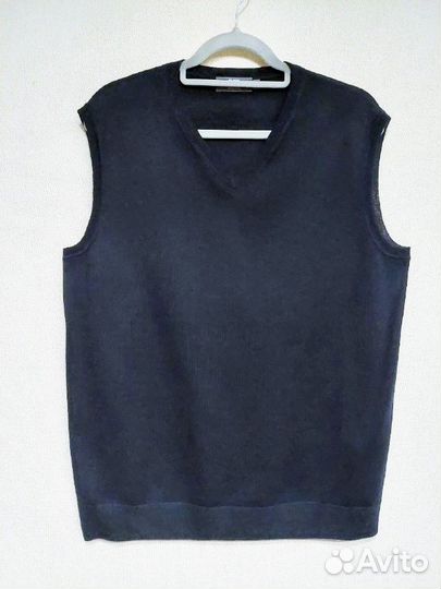 Жилетка мужская.L.Шерсть extrafine. Норвегия