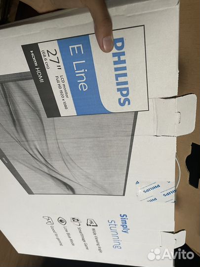 Монитор Philips 27 дюймов 75гц 1920x1080