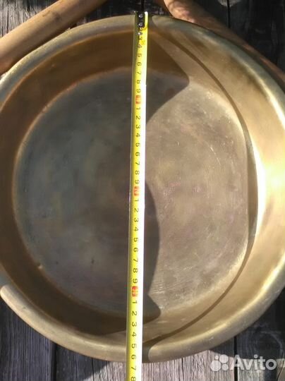Латунный таз СССР. Вариант для интерьера