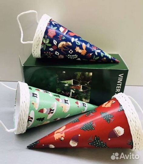 Набор ёлочных игрушек икеа винтер