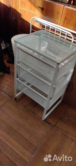 Этажерка металлическая IKEA Леннарт тумба