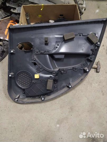 Обшивка двери задняя левая renault logan