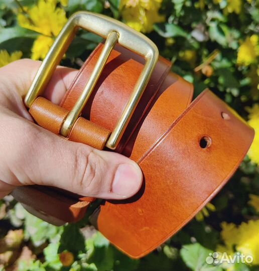 Мужской кожаный ремень