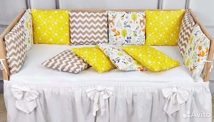 Подушки бортики в кроватку