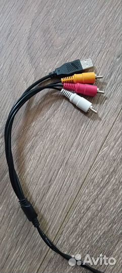 Кабель тюльпаны, usb - micro usb