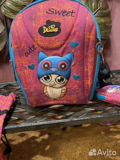 Рюкзак школьный для девочки бу