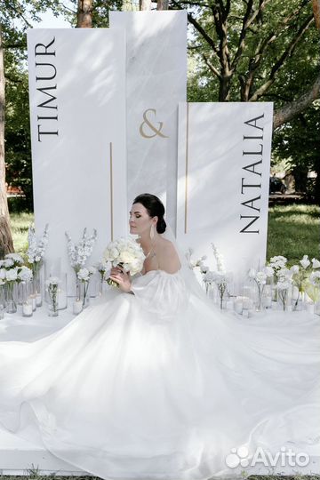 Свадебное оформление. Фотозона на свадьбу