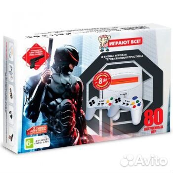 Игровая приставка Денди 80 в 1 Robocop
