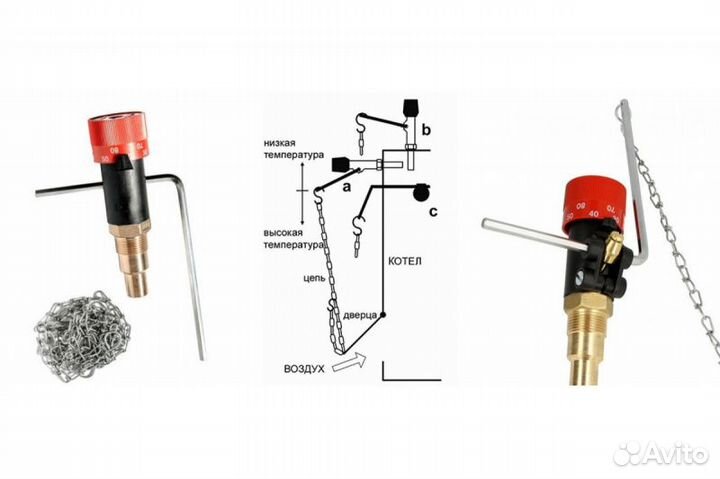 Регулятор тяги котла 3/4 RT4z Regulus