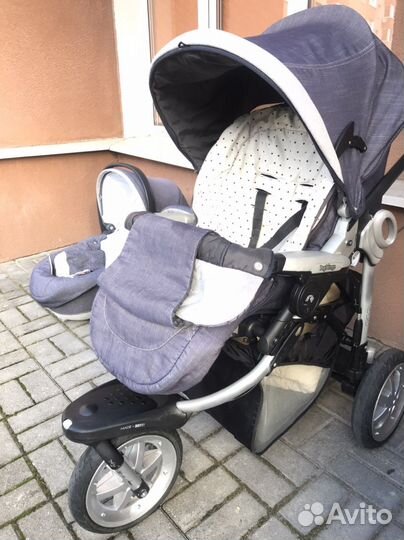 Коляска peg perego 3 в 1 gt3 denim