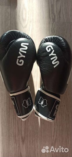 Боксерские перчатки 14 кожа